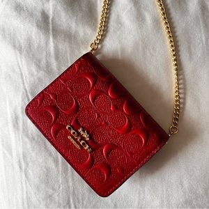 Coach Mini Wallet on A Chain